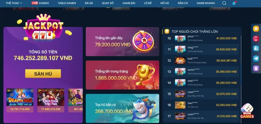 Bàn chơi Blackjack trực tuyến